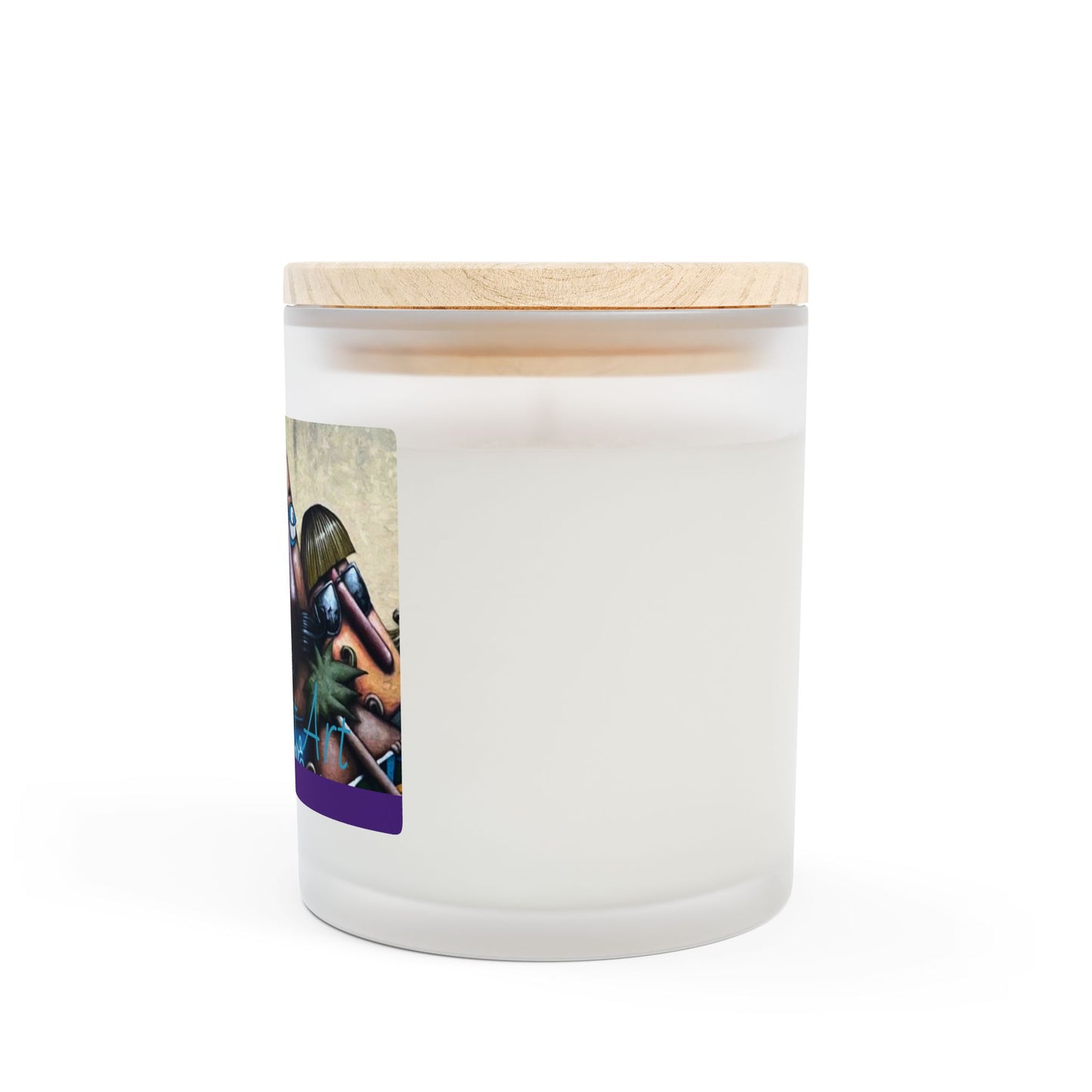 - Fred & Ted LA Street Art Frosted Glass 11oz Candle