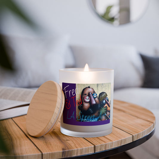 - Fred & Ted LA Street Art Frosted Glass 11oz Candle