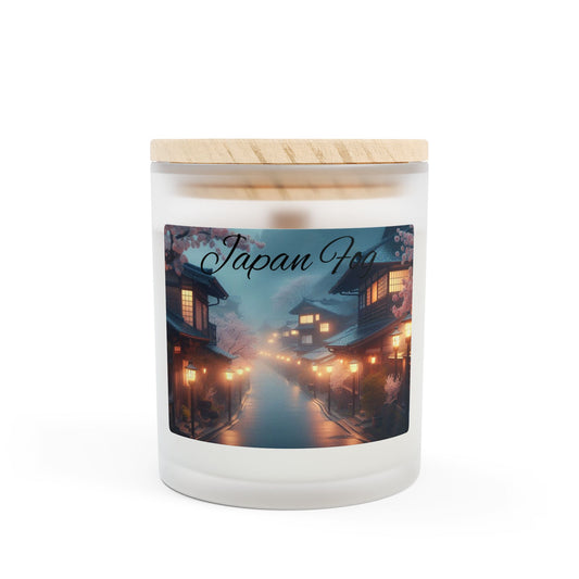 Frosted Glass Candle - Japan Fog Scented 11oz with Elegant Design
