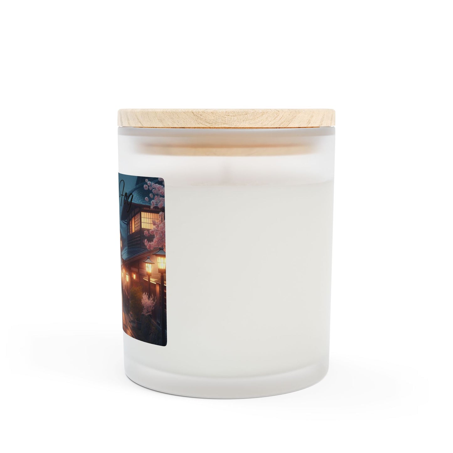 Frosted Glass Candle - Japan Fog Scented 11oz with Elegant Design