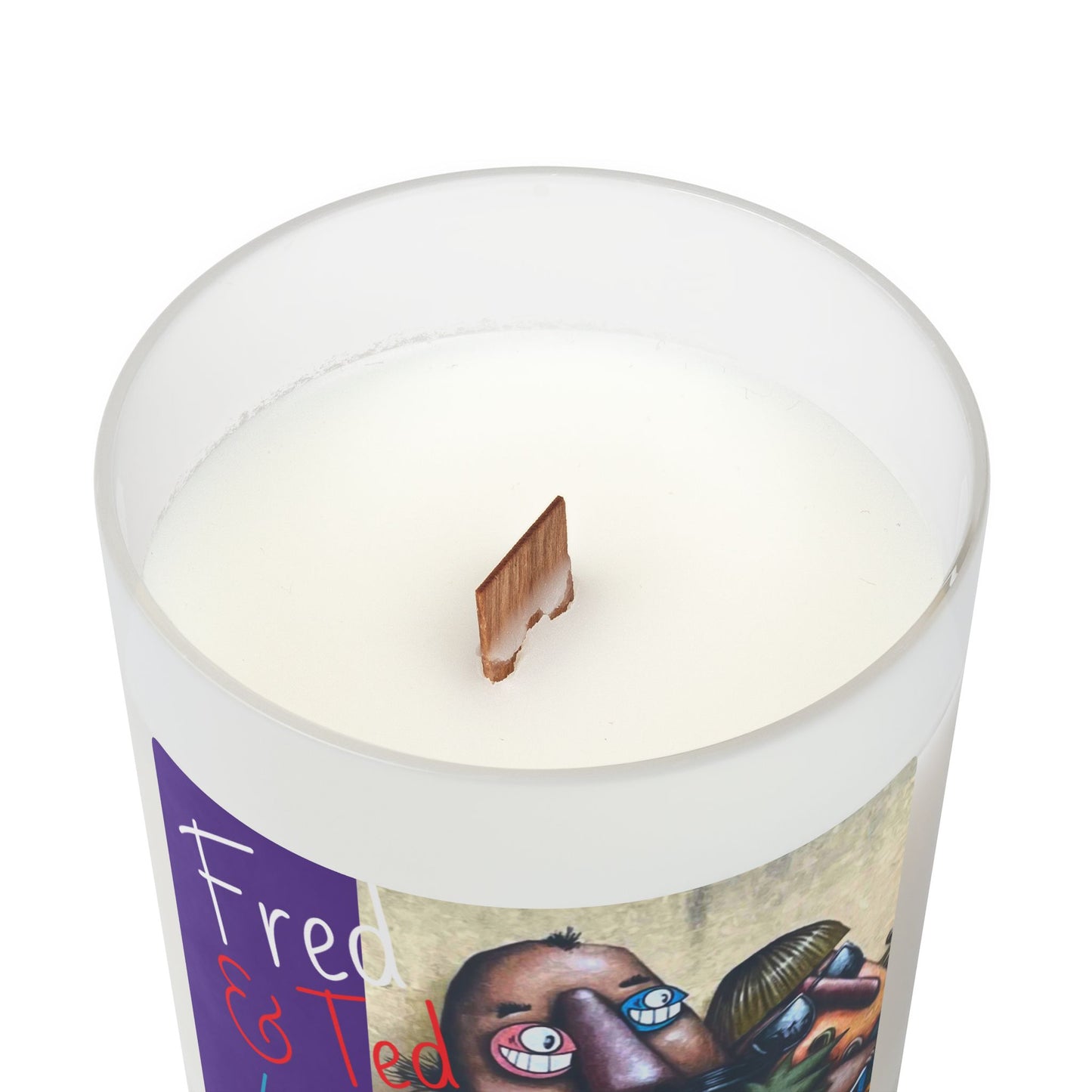 - Fred & Ted LA Street Art Frosted Glass 11oz Candle